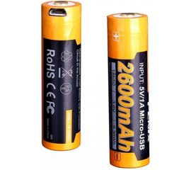 Аккумулятор Fenix 18650 с разъемом для USB ARB-L18-2600U 