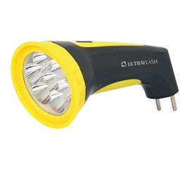 Аккумулятор фонарь Ultraflash LED3807M 220В, черный/желтый, 7 LED, 2 режима, SLA, пластик, коробка 12868 