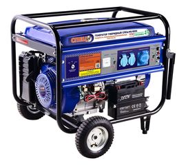 Гибридный генератор газ-бензин СПЕЦ HG-8000 и комплект для подключения к сети+баллону 