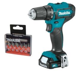 Аккумуляторная дрель-шуруповерт Makita CXT + набор бит D-31083 DF333DYX14 