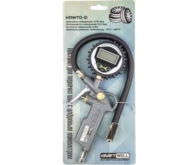 Пистолет для подкачки шин с цифровым манометром KraftWell KRWTG-D 