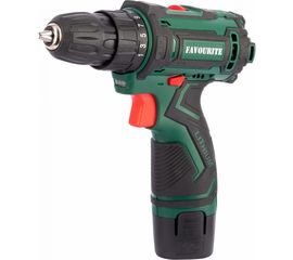 Аккумуляторная дрель-шуруповерт FAVOURITE + набор оснастки DC 1202 PROMO SET 
