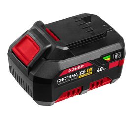 Аккумуляторная батарея ЗУБР 18В, Li-Ion, 4Ач, тип С1 АКБ-С1-18-4 