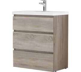 Напольная база под раковину AM.PM Gem S 75 см 3 ящика светлый дуб M91FSX0752OF 