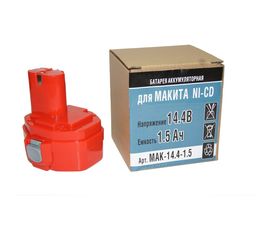 Аккумулятор Ni-CD (14.4V, 1.5 AН) для Makitа 6281DWPE P.I.T. Mak-14,4-1,5 