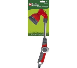 Пистолет поливочный на длинной ручке 9-ти режимный QUATTRO ELEMENTI 241-345 