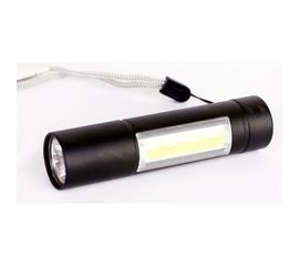 Аккумуляторный фонарь Ultraflash LED51523 4В, черный 2LED, 3 Вт, 3 режима USB 14662 