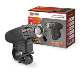 Велосипедный фонарь IN HOME аккумуляторный BL 03А 3W LED 300Lm 4 режима с з/у 220В ЧЕРНЫЙ 4690612035239 