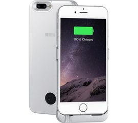 Чехол-аккумулятор Interstep для iPhone 8Plus/7Plus/6Plus 5000мАч SILVER, B201, 51434 