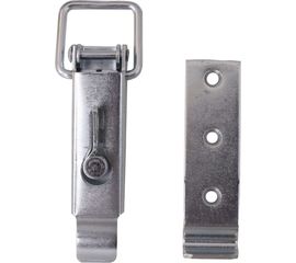 Замок для ящика VORMANN с задвижкой, с выгнутой ответной частью 138х47 мм, оцинкованный 01206130/9030 