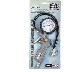 Пистолет для подкачки шин с аналоговым манометром KraftWell KRWTG-A 