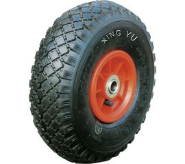 Колесо с симметричной пластиковой ступицей (250 мм; 16 мм; пневматическое) 3 00-4 MFK-TORG PR1805 16 