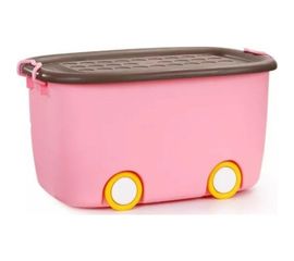 Большой ящик для хранения на колесах ZDK розовый boxbig0001/pink 