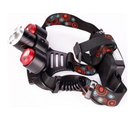 Налобный фонарь Ultraflash E146 (аккумулятор 3,7В, черный, 3LED, 5 Вт, фокус, 2 ак. 4 режима, бокс са) 14684 