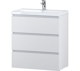 Напольная база под раковину AM.PM Gem S 75 см 3 ящика белый глянец M91FSX0752WG 