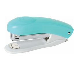 Степлер №10 BRAUBERG Original, до 12л, с антистеплером, бирюза, 227765 
