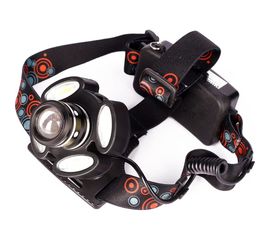 Налобный фонарь Ultraflash UF38024LED (аккумулятор 3,7В, черный, 5LED, 5 Вт, фокус, 2 ак. 4 режима, бокс са) 14685 