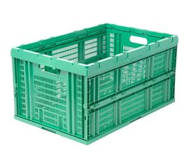 Ящик Тара.ру п/э 600х400х310 перфорированный, складной, зелёный 10424 