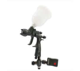 Миникраскопульт WALCOM EGO CARBONIO НVLP 1.2 , 2 верхних бачка, пластик, 0.075 и 0.18 л 713012 