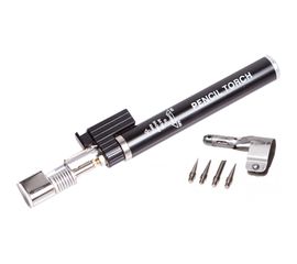 Газовая горелка РемоКолор, тип карандаш, с пьезоподжигом, 4 насадки, заправка бутаном С4Н10 73-0-004 