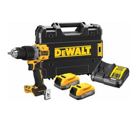 Ударная бесщеточная дрель-шуруповерт DEWALT 2 скорости, 2 АКБ 18 В XR Li-Ion DCD805E2T-QW 