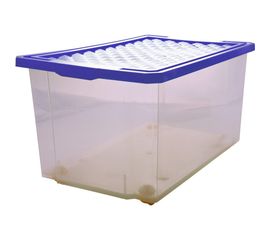 Ящик для хранения Branq Optima 57л на роликах синий лего BQ2576СНЛЕГО 