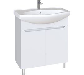 Комплект Sanstar: напольная тумба Bianco 75 без ящиков, мебельный умывальник Стиль 75 238.1-1.5.1.К 