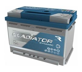 Аккумуляторная батарея Gladiator 77 А/ч, обратная полярность, тип вывода конус GDY7700 