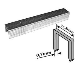 Скобы для степлера закаленные усиленные узкие (тип 53; 14 мм; 1000 шт.) FIT 31334 