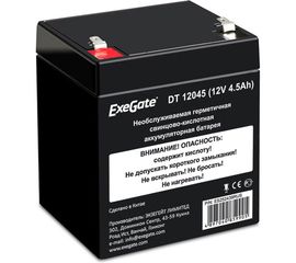 Батарея аккумуляторная АКБ DT 12045 12V 4.5Ah, клеммы F1 ExeGate 252439 