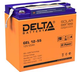 Delta Аккумуляторная батарея GEL 12-55 