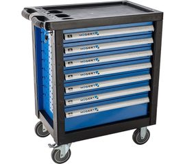 HOEGERT TECHNIK Тележка инструментальная 7 ящиков, усиленный пластиковый верх HT7G047 