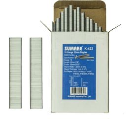 Скоба (22 мм) 5000 шт для пневмостеплеров 90/25, 90/40 Sumake K-422 