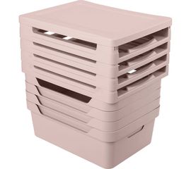 Комод Econova Deluxe на колесах, 4 ящика, 300х385х690 мм светло-бежевый 433276934 