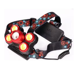 Налобный фонарь Ultraflash E160 (аккумулятор 3,7В, черный, 5LED, 5 Вт, фокус, 2 ак. 4 режима, бокс са) 14681 