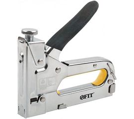 Степлер для узких скоб FIT 4-14 мм, с регулировкой силы удара, металлический корпус 32142 