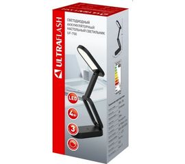 Настольный светильник UF-750 C02 Ultraflash черный 220 В, LED 24LED, аккумулятор 14352 