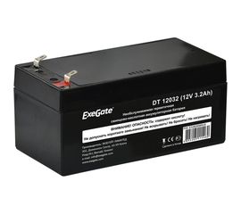 Батарея аккумуляторная АКБ DT 12032 12V 3.2Ah, клеммы F1 ExeGate 282958 