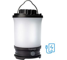 Кемпинговый аккумуляторный фонарь КОСМОС 10Вт LED, съемный Li-ion 18650 2x2200mAh, Power-bank, USB-шнур KOS604Lit 