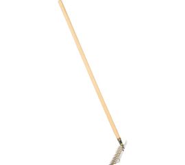 Витые грабли СИБРТЕХ 14 зубьев, 340 мм, нержавеющая сталь, с черенком 61760 