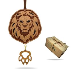 Ароматизатор AROMA BAR Лев Симба в коричневом цвете, Paco Rabanne Invictus, 10 мл 43leobrown 