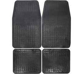 Коврик салона SKYWAY Стандарт 009 4 предмета, резиновый, черный S01704009 