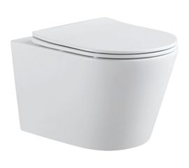 Подвесной унитаз Aquanet Atago 2.0 W с сидением, с Rimless 00243549 