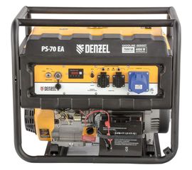 Бензиновый генератор DENZEL PS 70 EA, 7,0 кВт, 230В, 25л 946894 