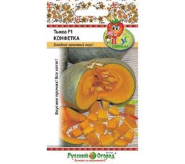 Семена РУССКИЙ ОГОРОД Тыква Конфетка F1 Вкуснятина 4 шт. 304212 