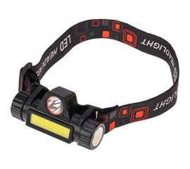 Налобный аккумуляторный поворотный фонарь REXANT с магнитом, дальний и ближний свет, li-ion, 75-7839 