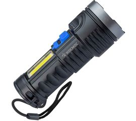 Ручной аккумуляторный фонарь КОСМОС 3Вт LED+3Вт COB, Li-ion 18650 1200mAh, ABS-пластик, индикатор, USB-шнур KOS115Lit 