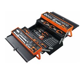 Набор инструментов KENDO в переносном ящике для инструментов, 5 лотков, 88 предметов 90202 