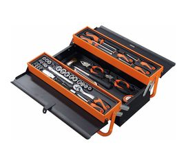 Набор инструментов KENDO в переносном ящике для инструментов, 3 лотка, 70 предметов 90201 