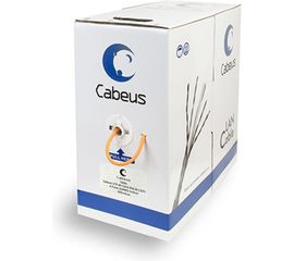 Кабель Cabeus витая пара, категория 6, 4 пары 0,57мм, одножильный, LSZH UTP-4P-Cat.6-SOLID-LSZH 